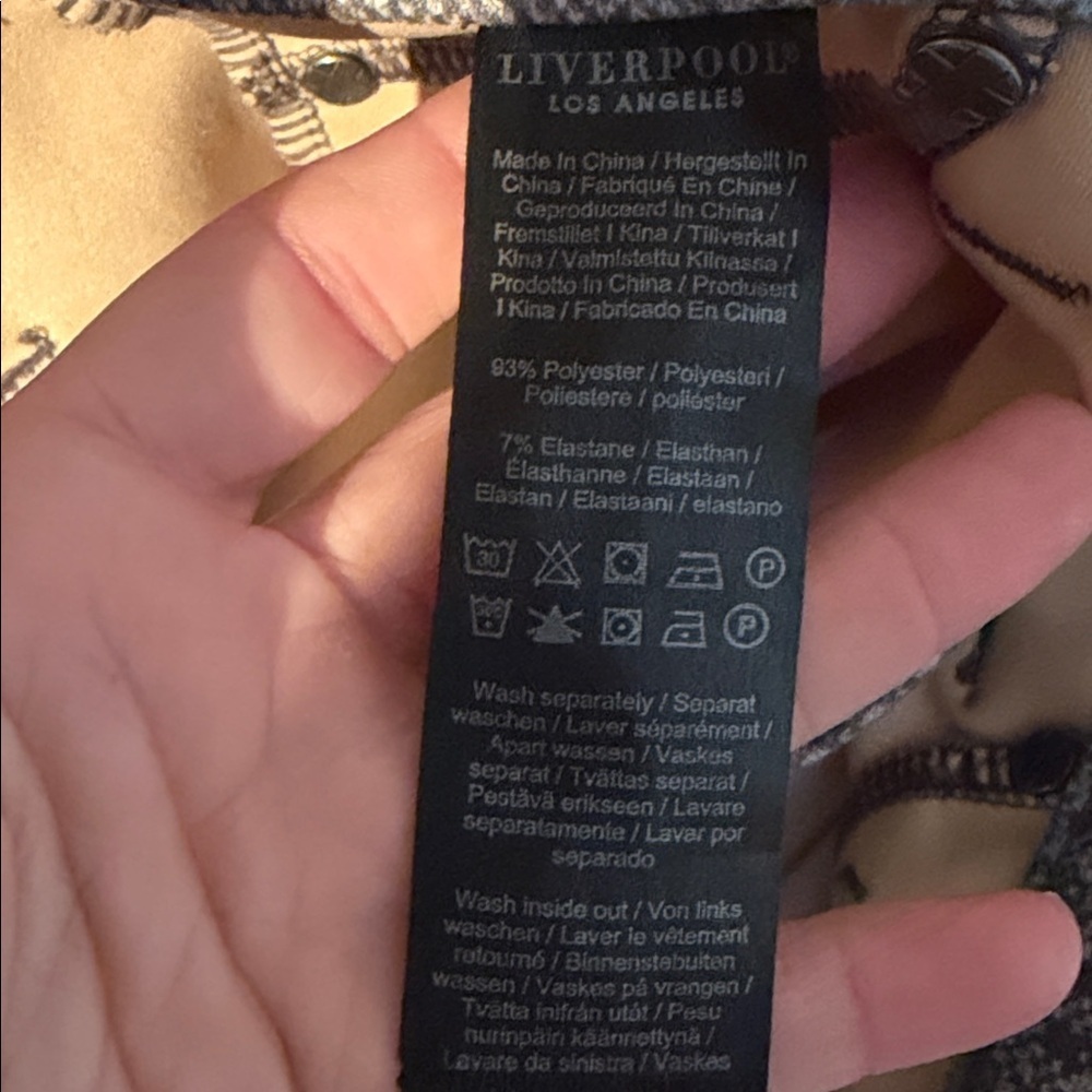 Liverpool Gray Patterned Pants - Picture 6 of 6